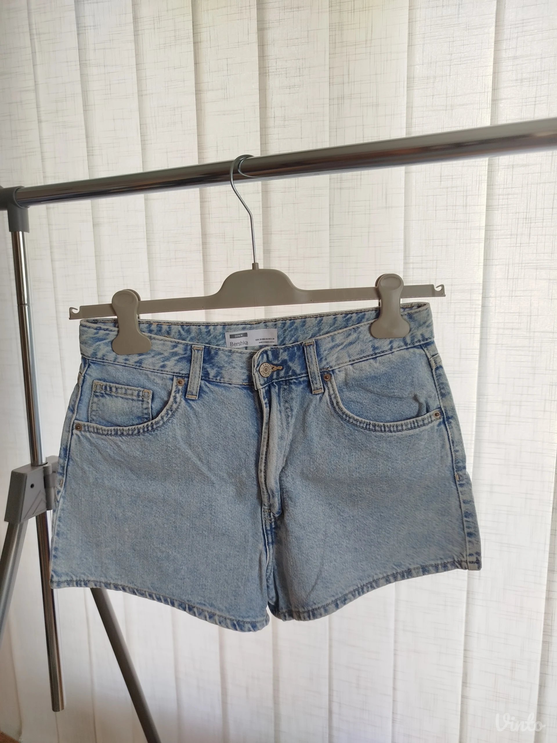 Bershka teksas šorts, svetlo plavi, 38