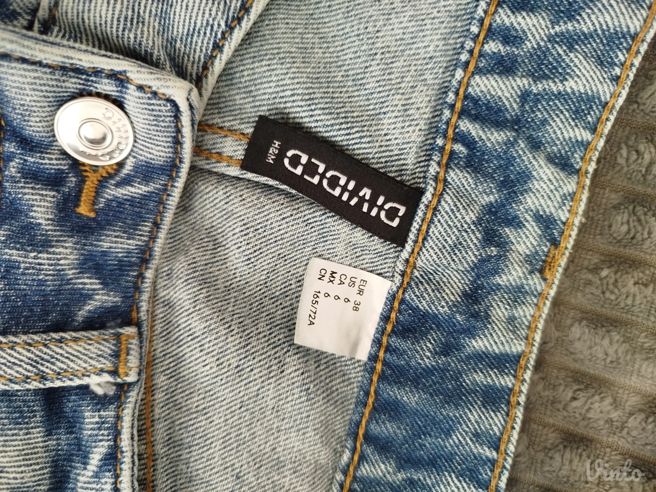 H&M teksas šorts, svetlo plavi, 38