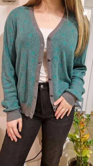 CABI sivo-zeleni džemper vel. XL