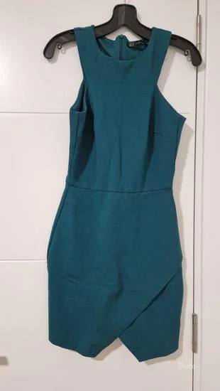 Zara zelena mini haljina vel. M