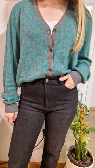 CABI sivo-zeleni džemper vel. XL