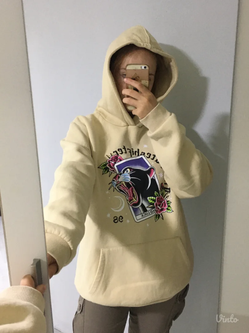 Vanilla hoodie bershka