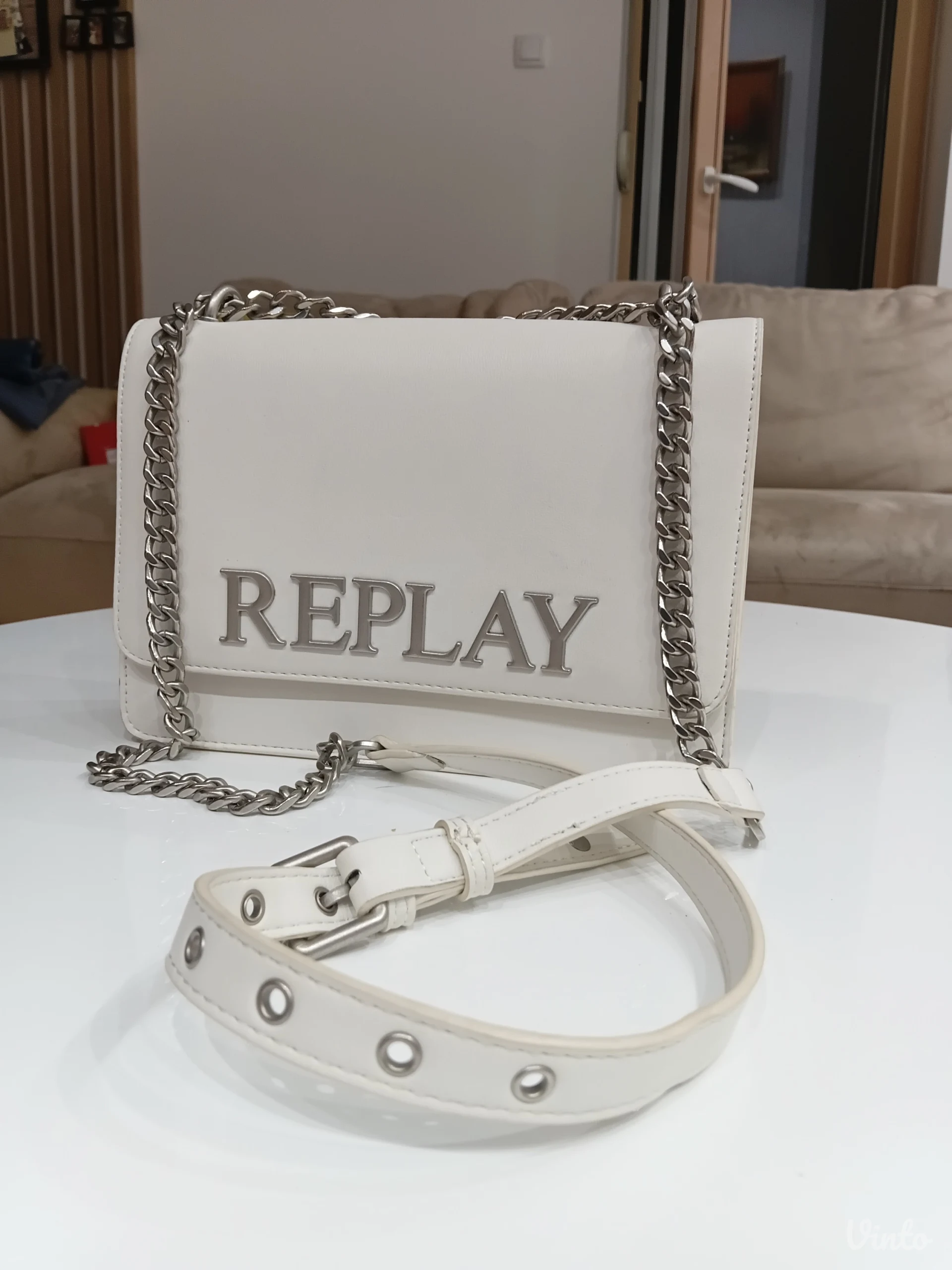 Replay-bela torbica