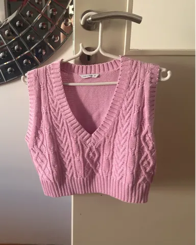 Roze Prsluk dzemper
