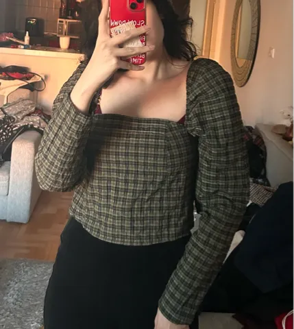 Karirana bluza