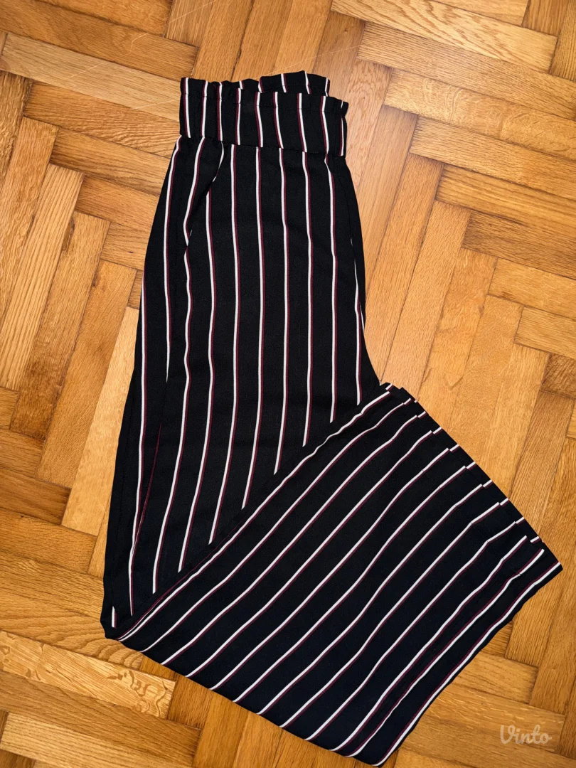 H&M široke pantalone na pruge