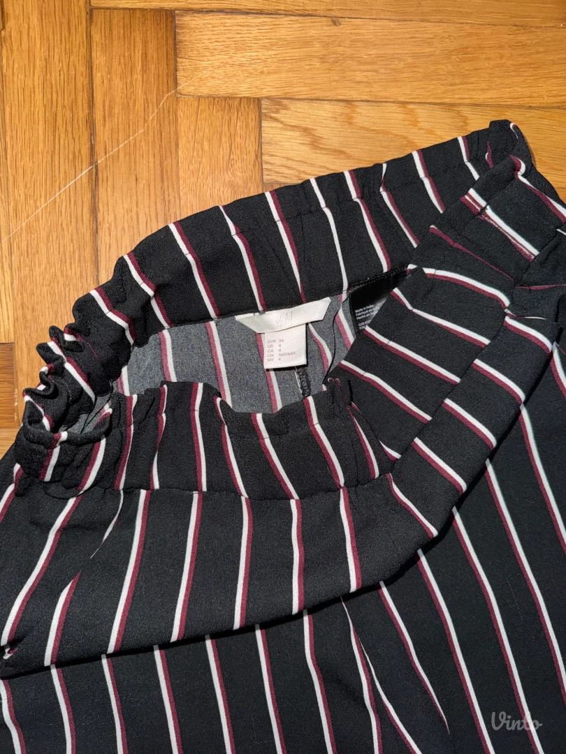 H&M široke pantalone na pruge