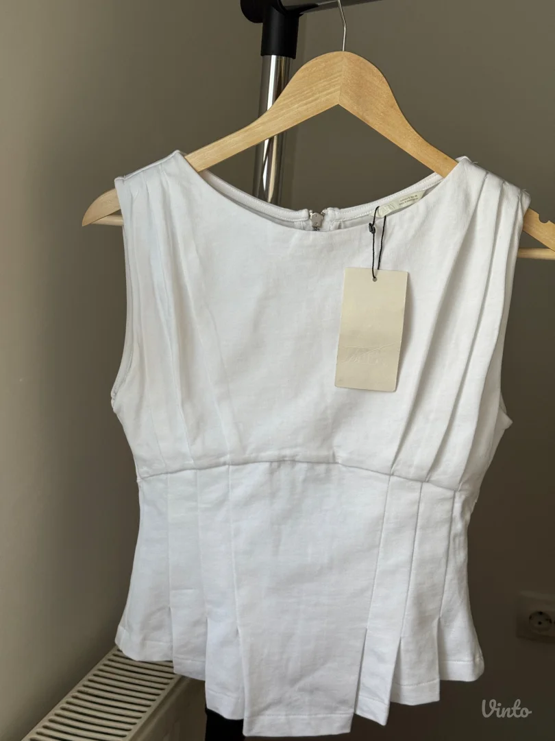 Zara bela majica NOVO