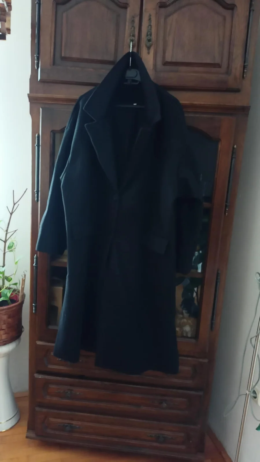 nov moderno predivan kaput crne boje vel.4xl (vel.52/54)