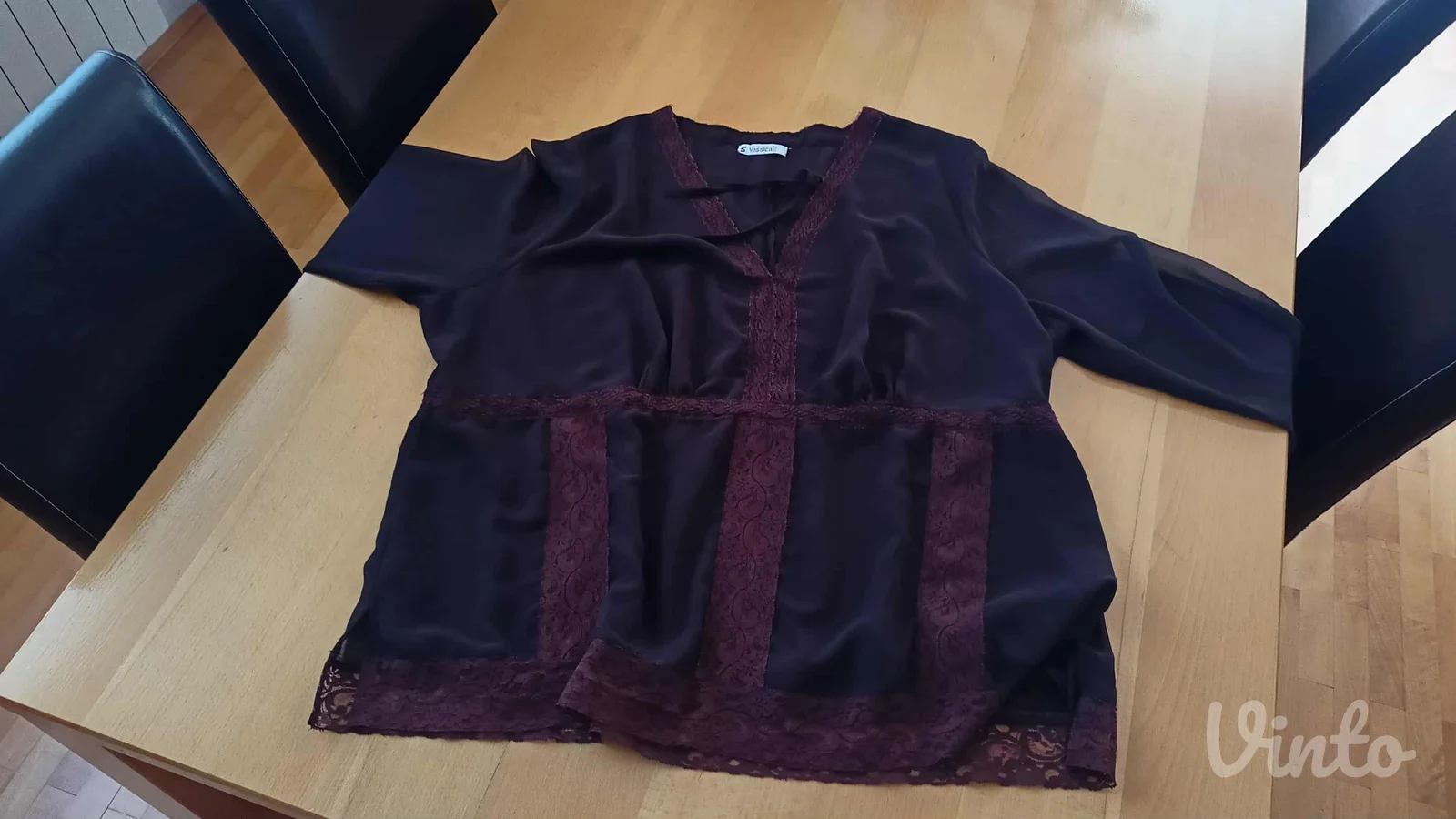 nova tunika sa delom čipke 4xl i za svečanije prilike nosiva
