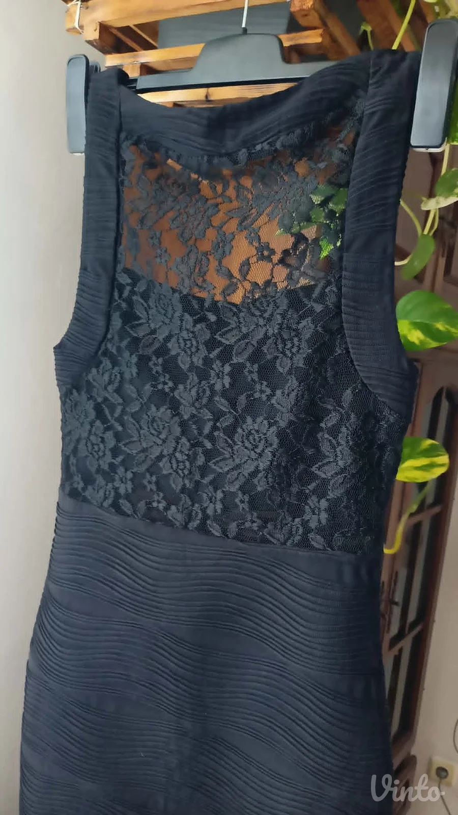 crena haljina sa delom čipke na leđima Amisu vel.38/40