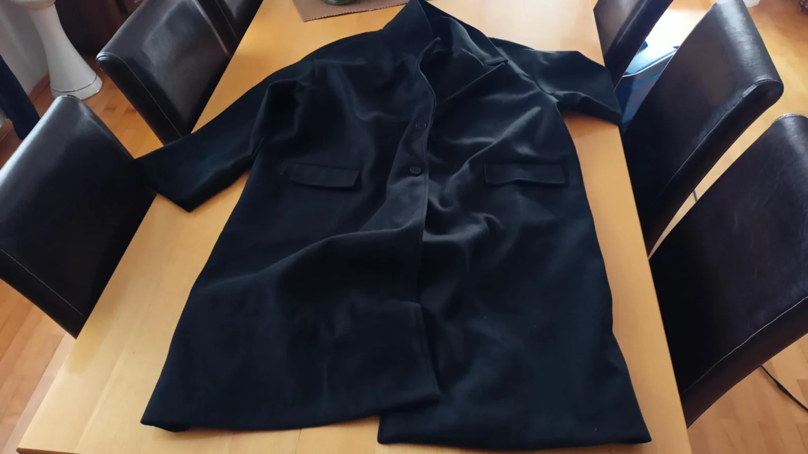 nov moderno predivan kaput crne boje vel.4xl (vel.52/54)