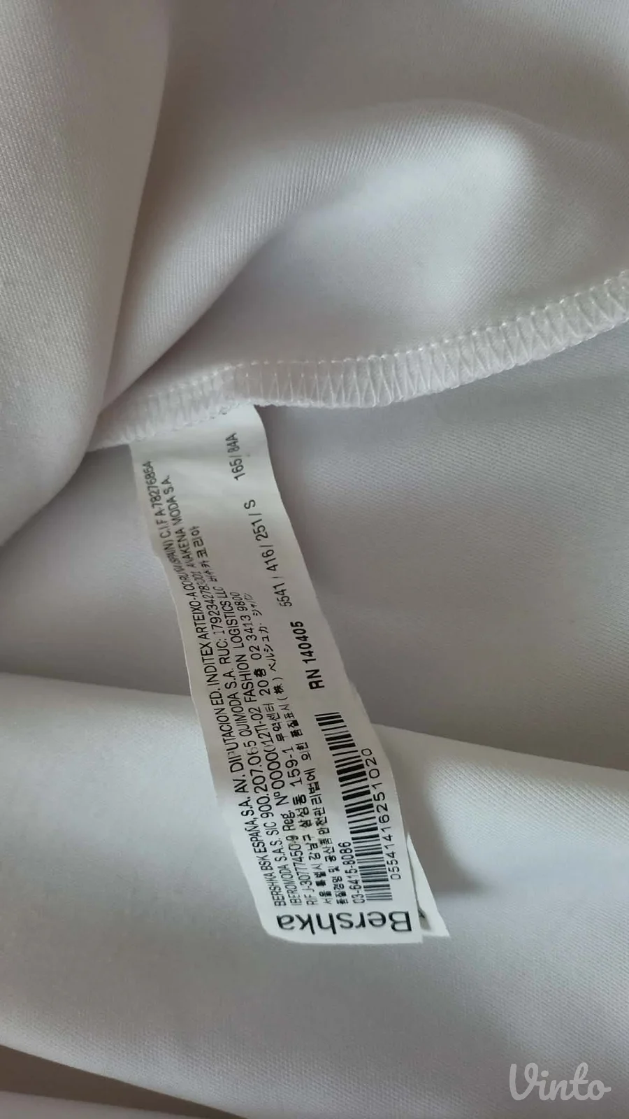 haljina marke Bersha bele boje vel.S..kao nova