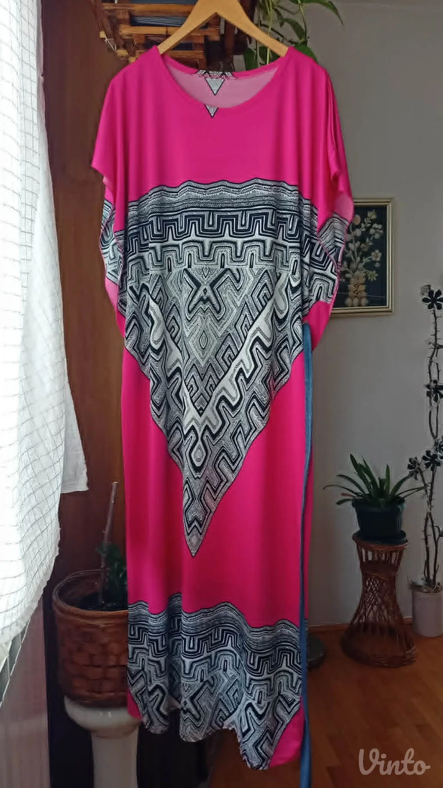 nova,duga,letnja haljina,elastin..vel.46/48