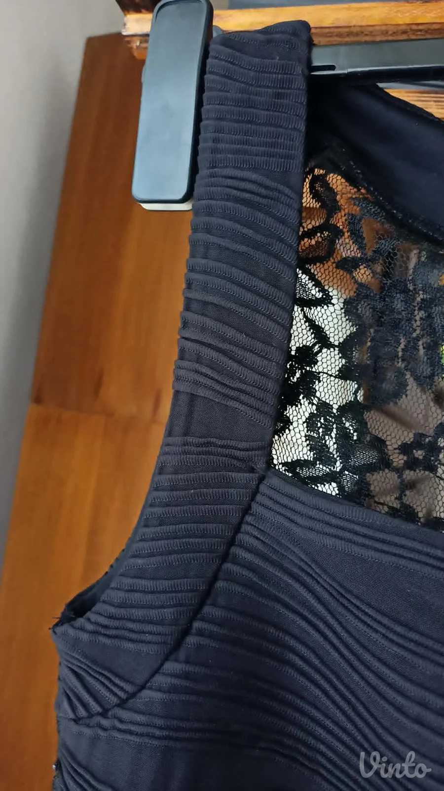 crena haljina sa delom čipke na leđima Amisu vel.38/40