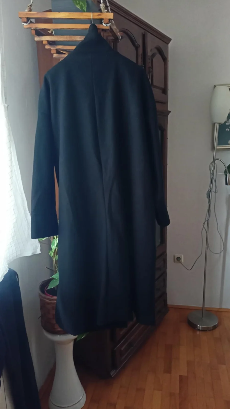 nov moderno predivan kaput crne boje vel.4xl (vel.52/54)
