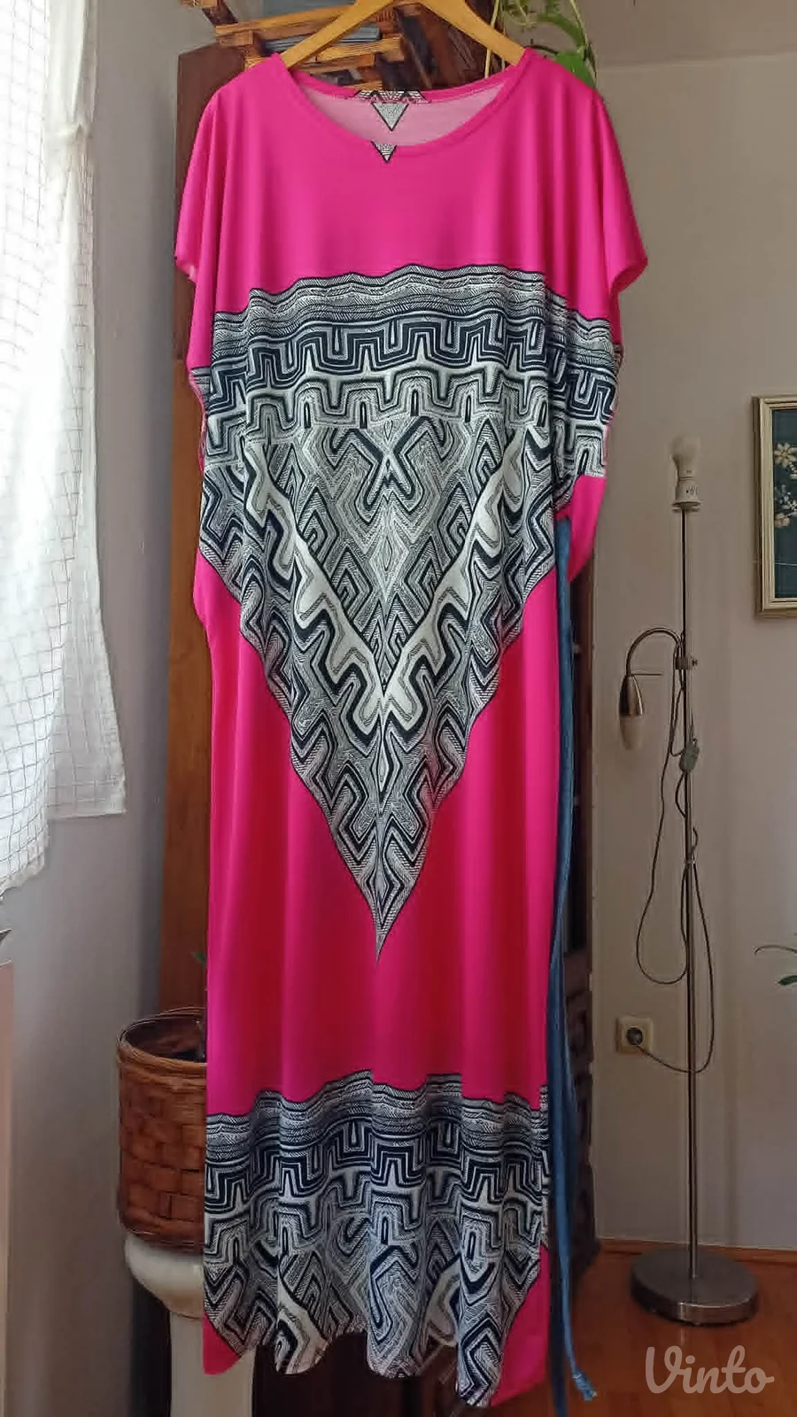 nova,duga,letnja haljina,elastin..vel.46/48