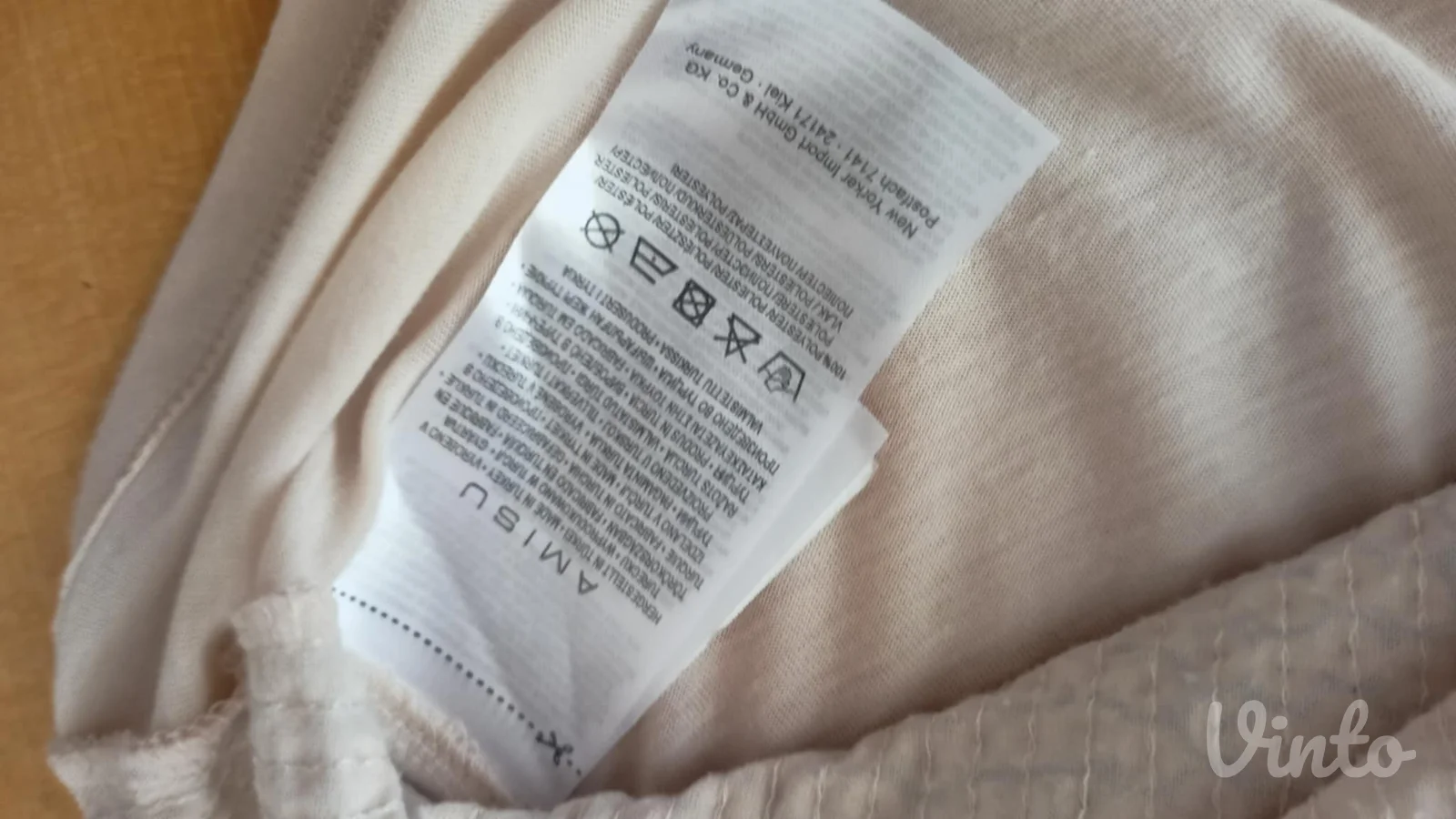 nova bež+zlatni cirkon Amisu majica L/XL