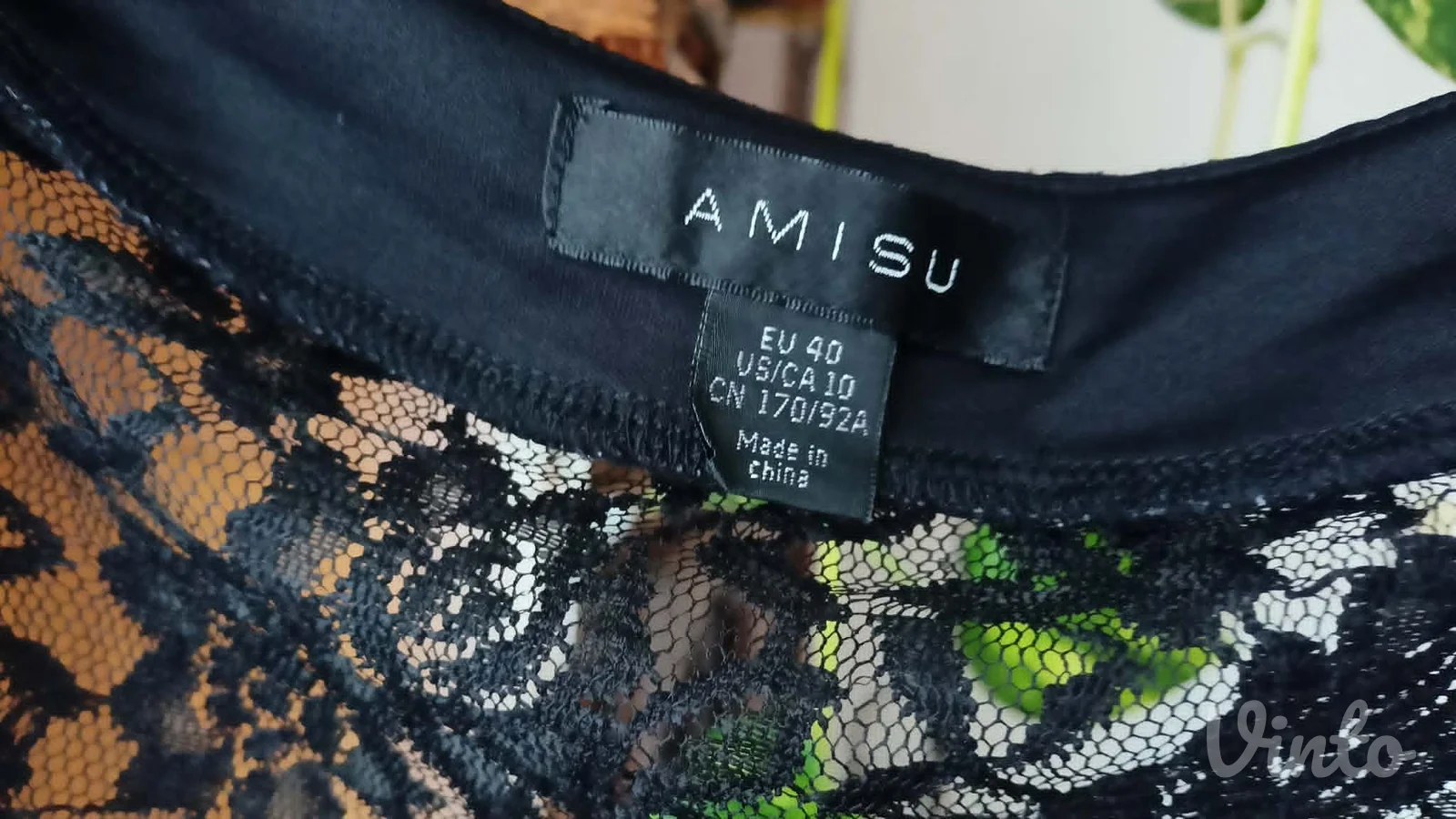 crena haljina sa delom čipke na leđima Amisu vel.38/40