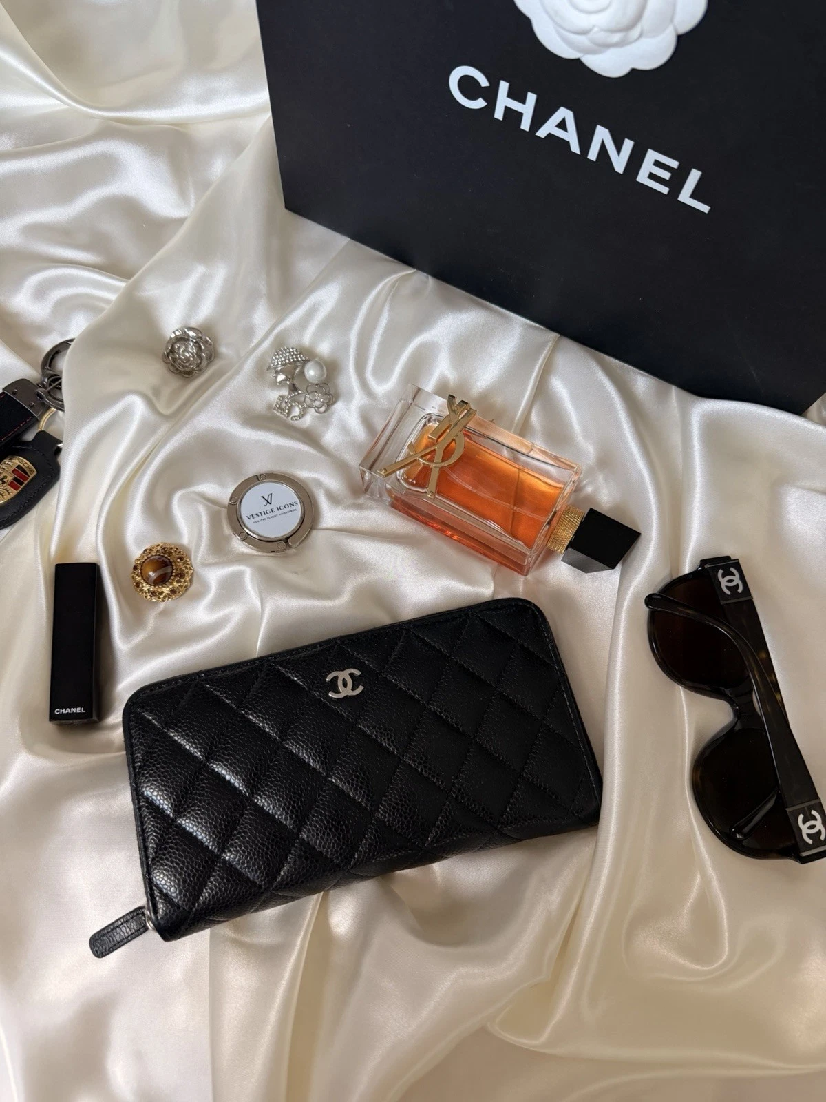 Chanel Crni Ženski Novčanik