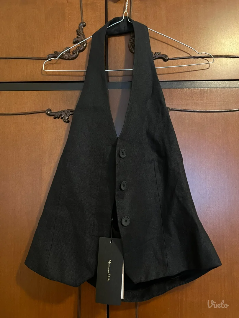 Massimo Dutti - Crni prsluk