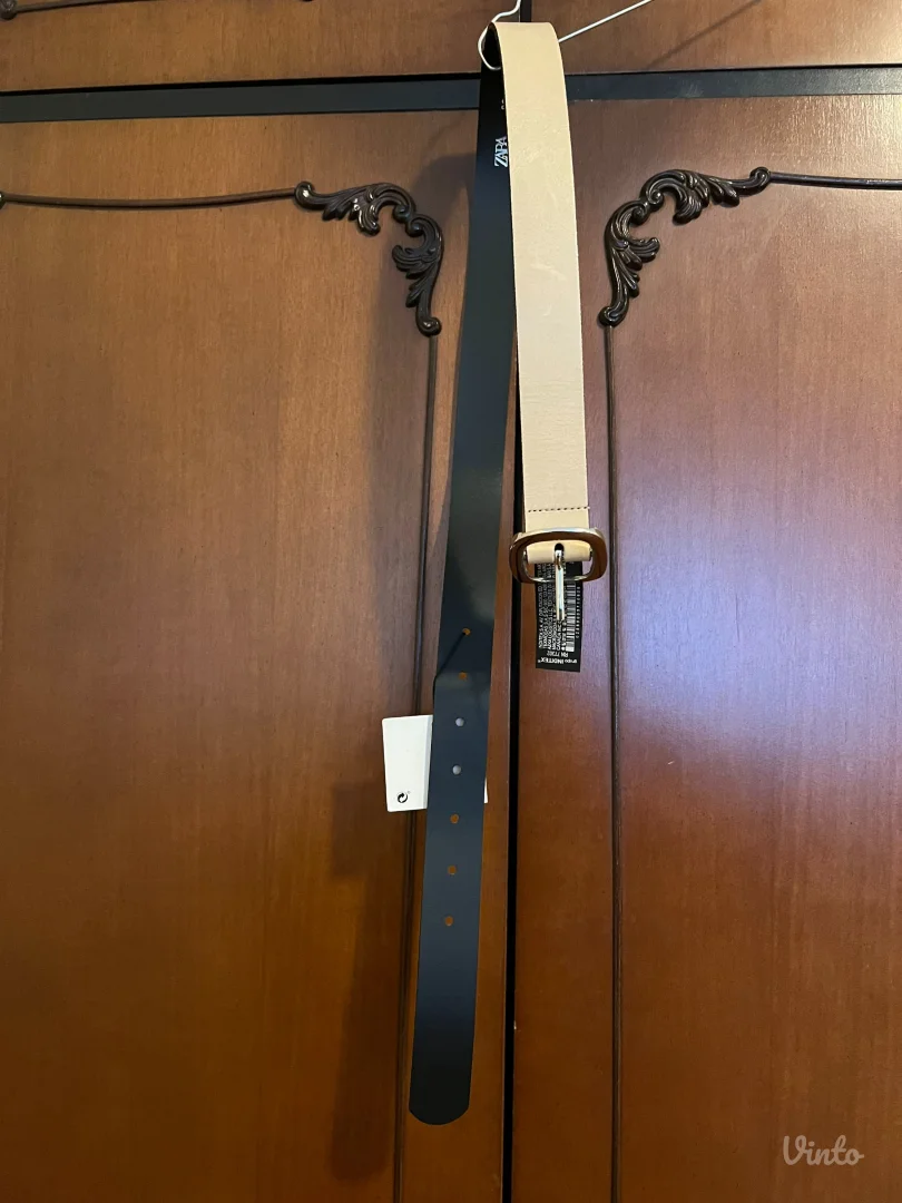 Zara - Kožni bež kaiš