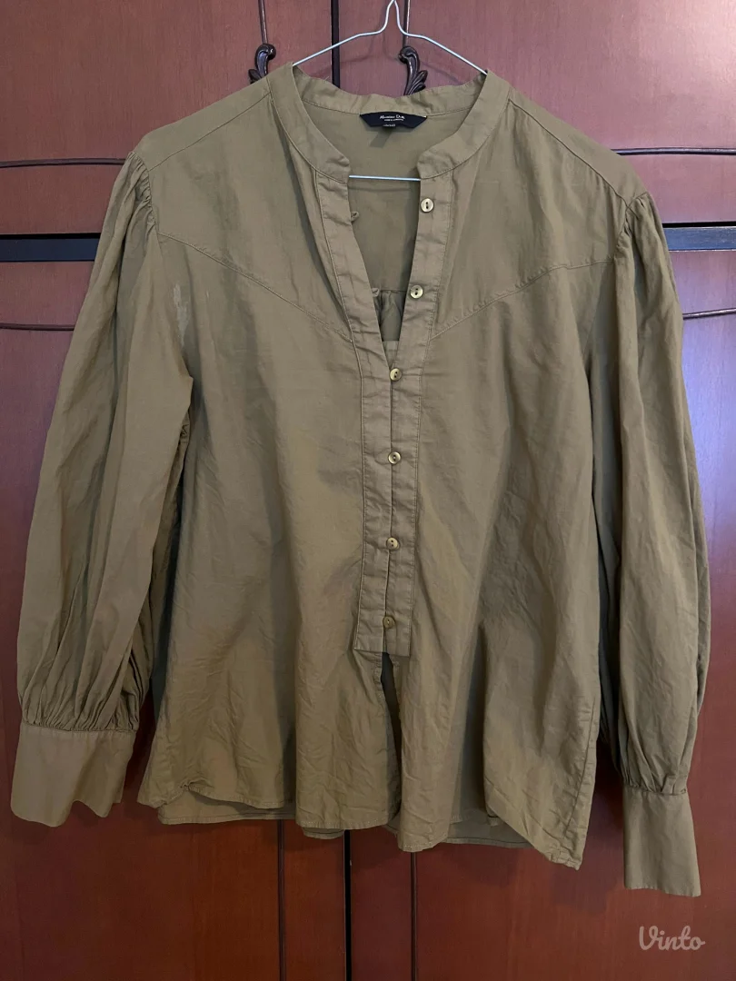 Massimo Dutti - Maslinasta košulja