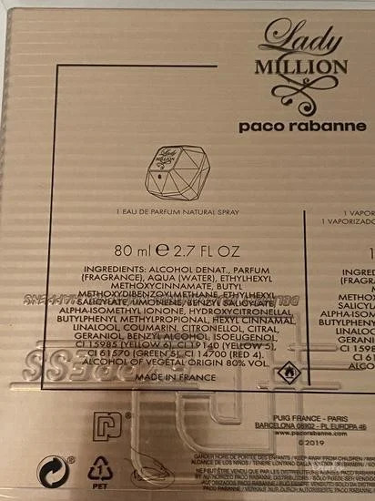 Paco Rabanne Lady Million EDP 80ml Nov