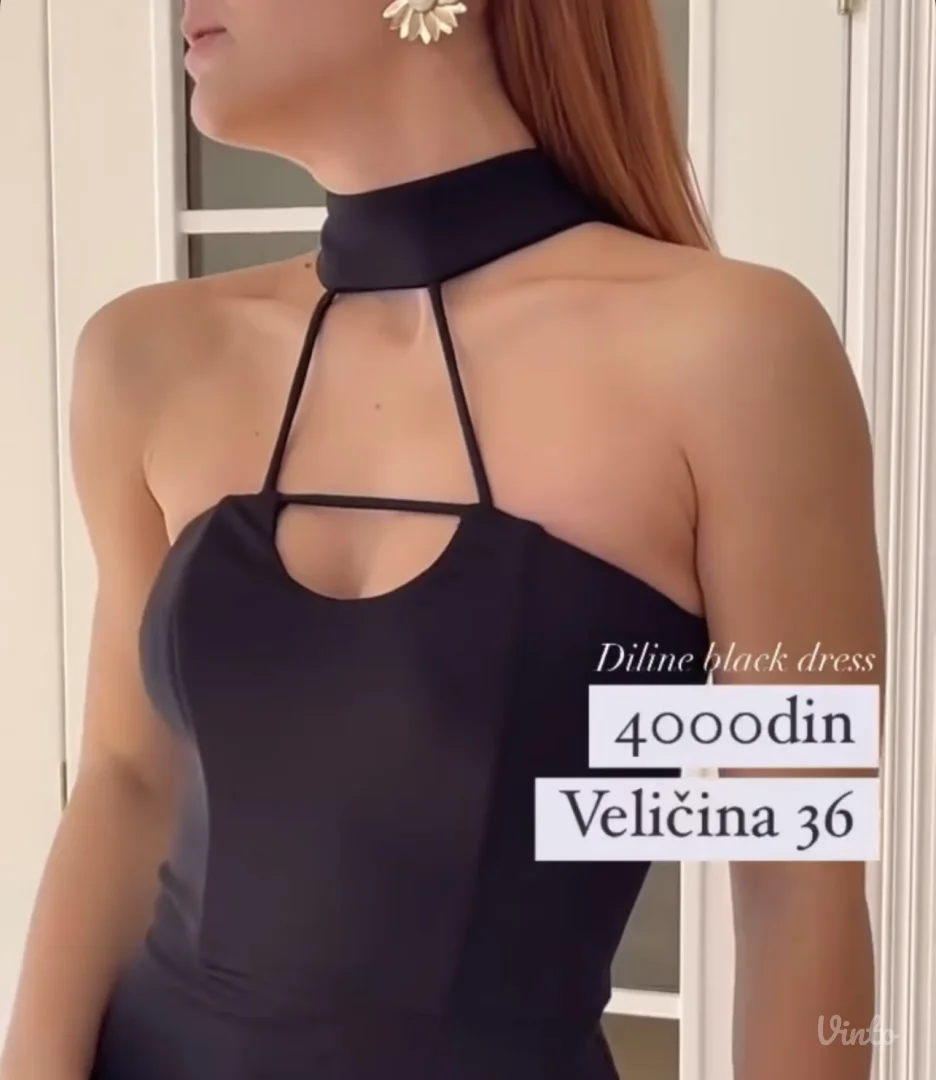 Diline crna haljina