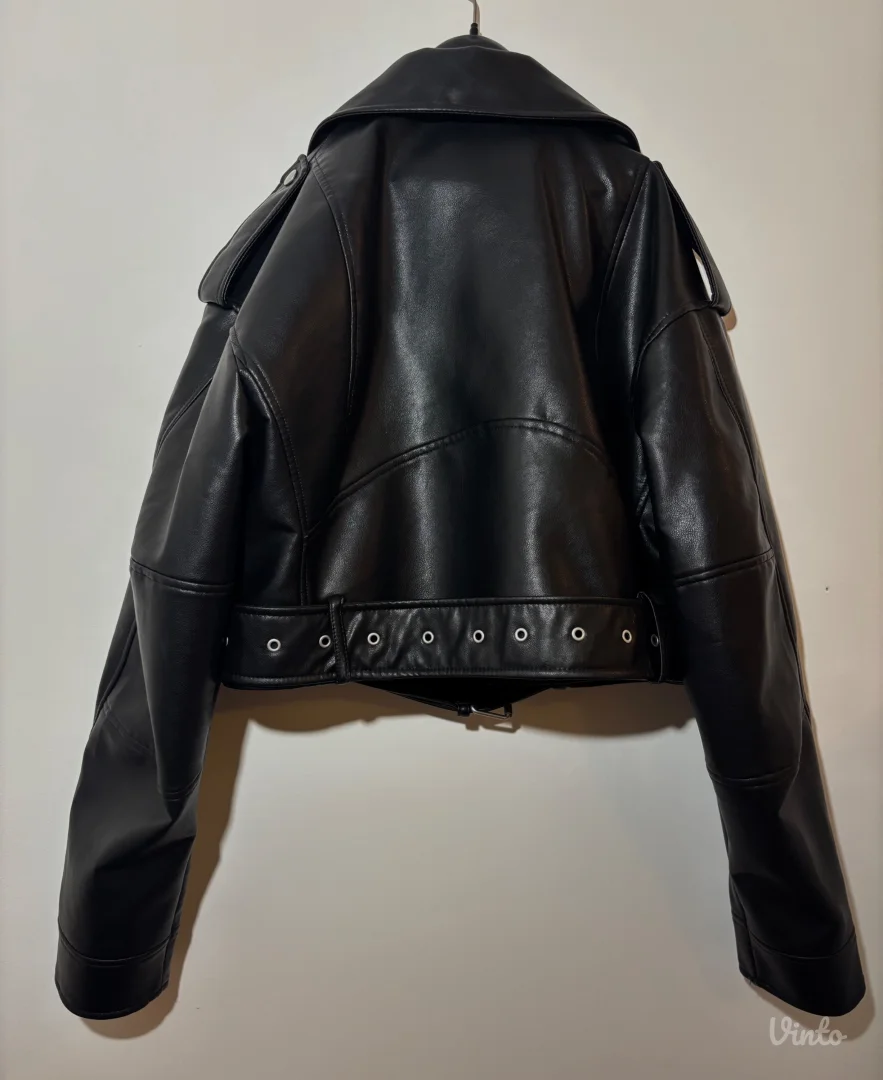 Zara - crna kožna jakna