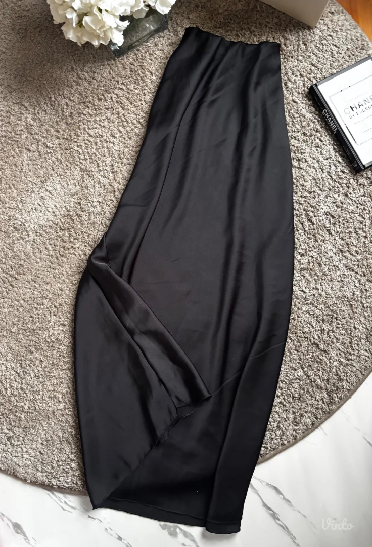 Maxi satenska suknja