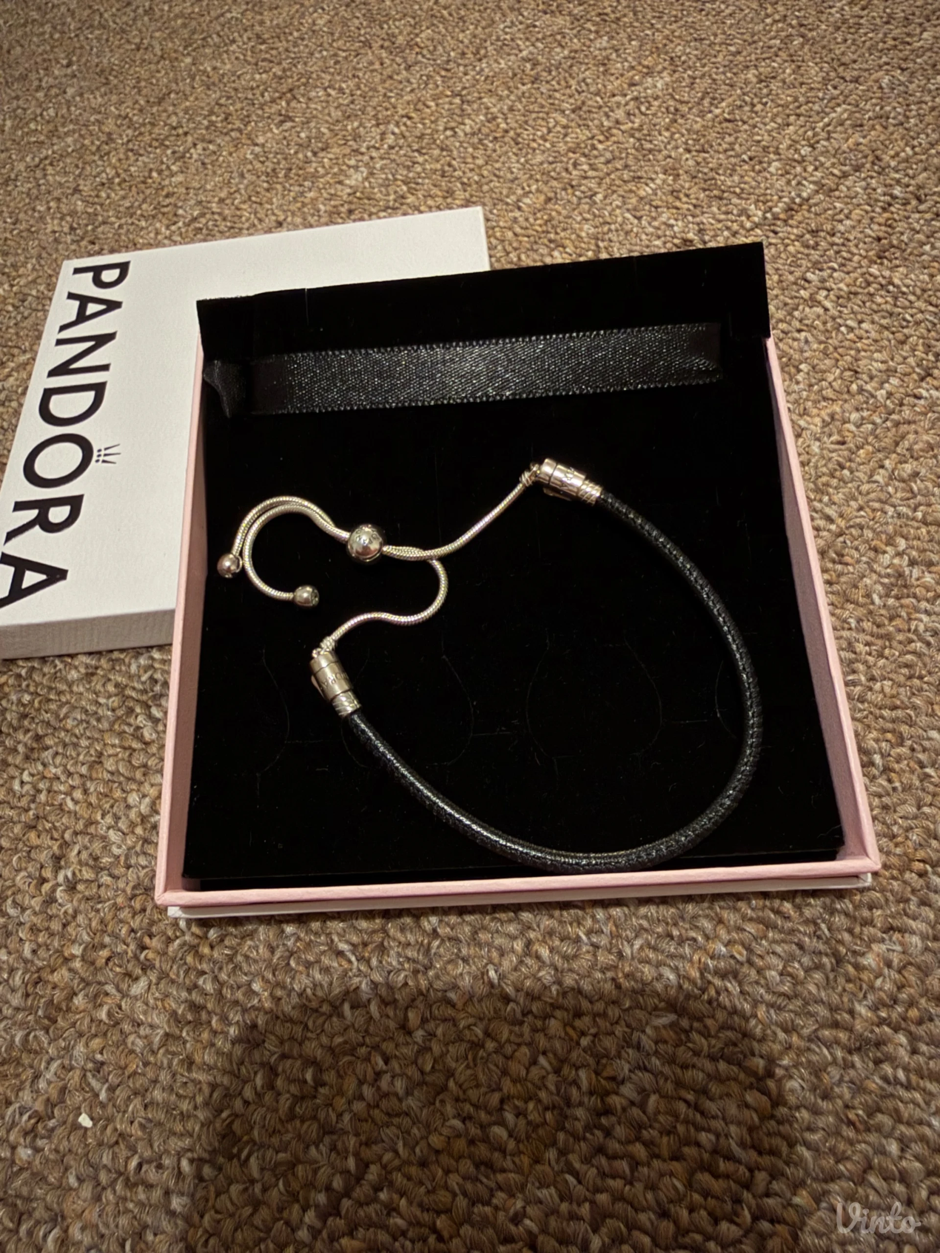 Pandora Moments Sliding Leather Bracelet