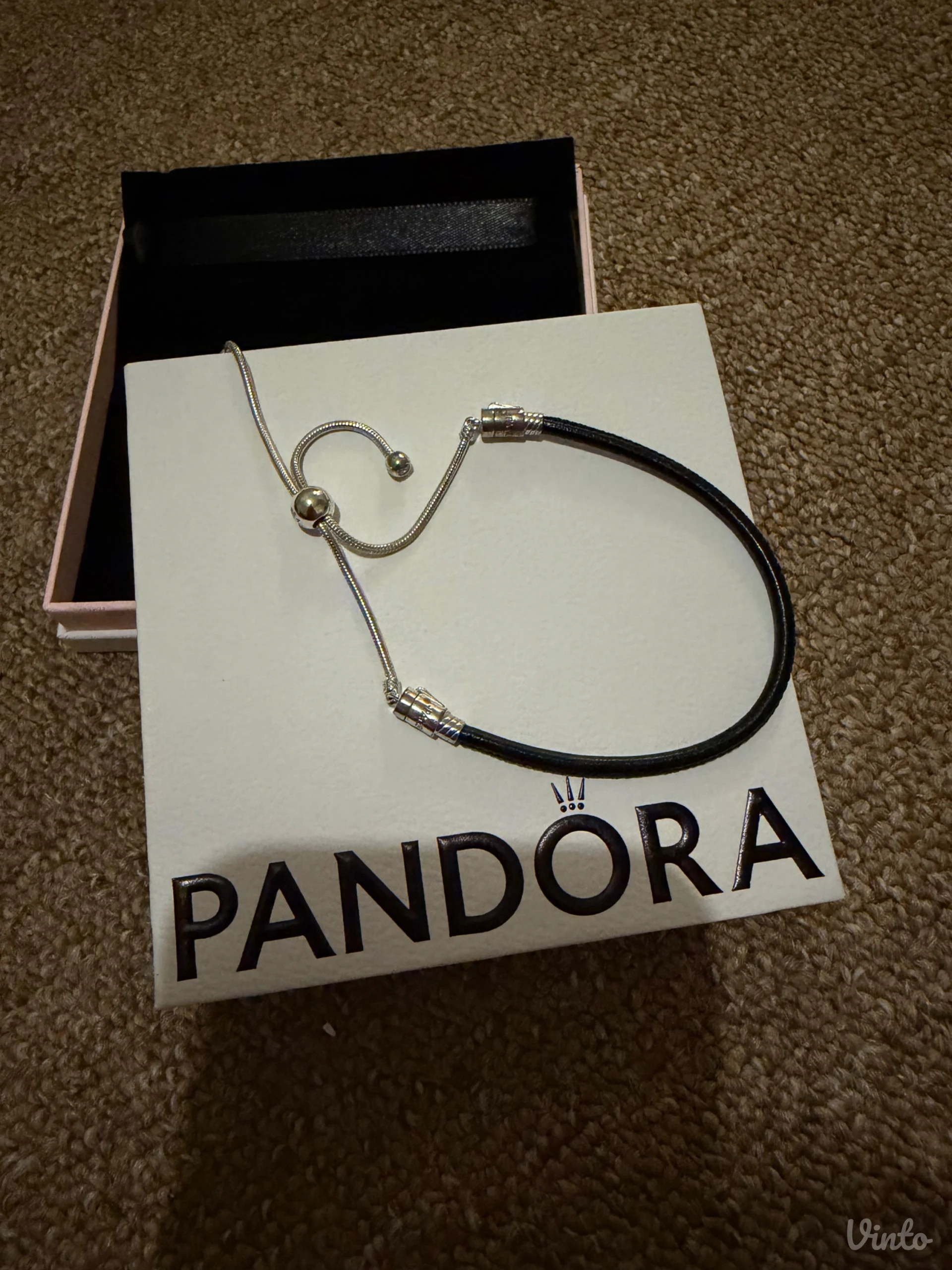 Pandora Moments Sliding Leather Bracelet