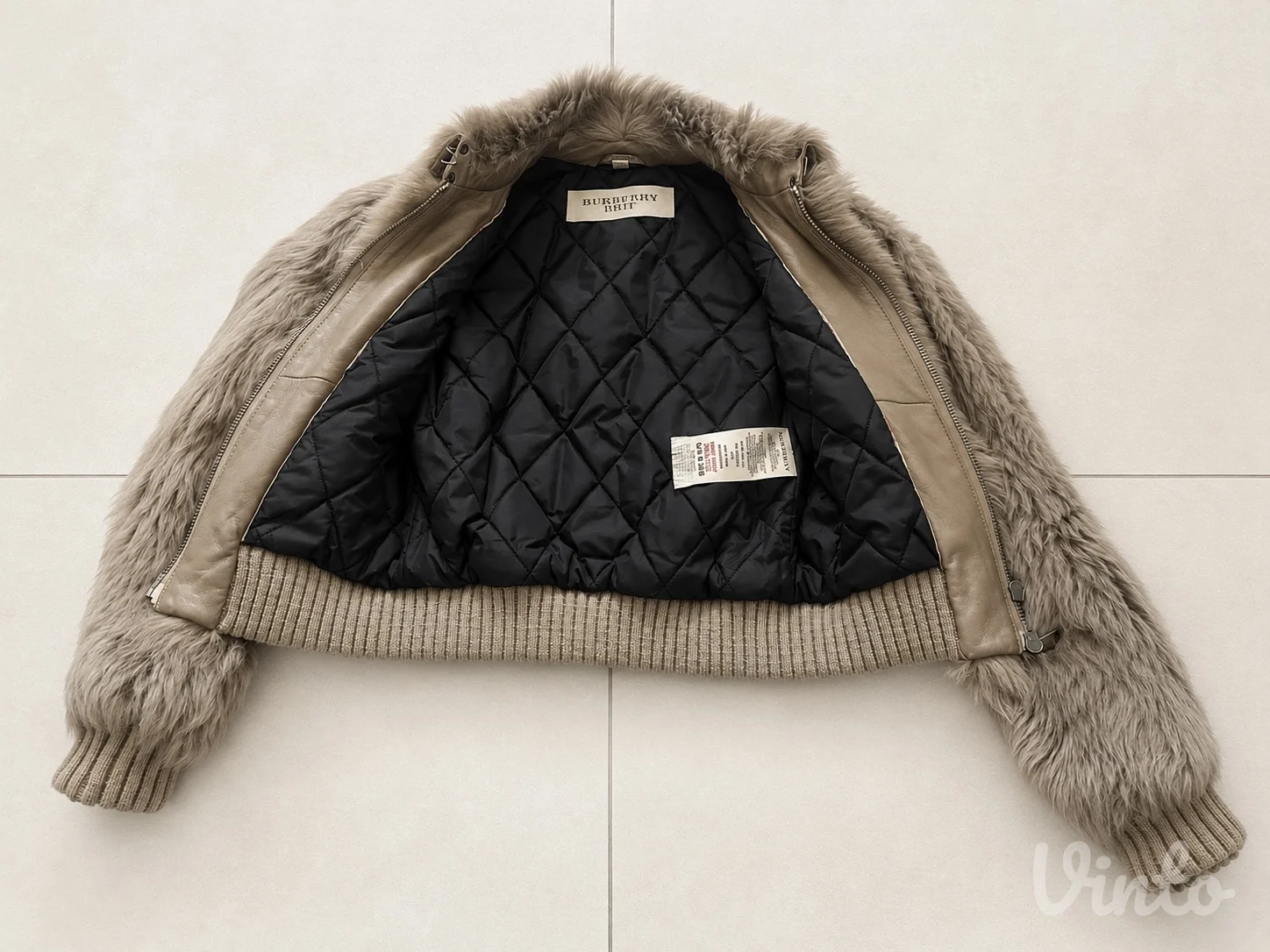 BURBERRY BRIT Shearling Bomber Jacket