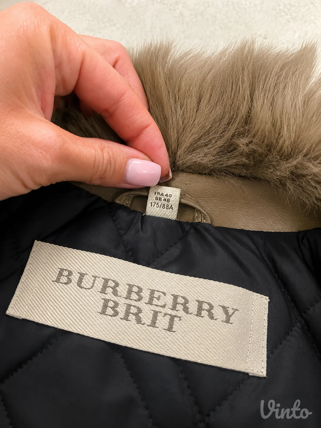 BURBERRY BRIT Shearling Bomber Jacket