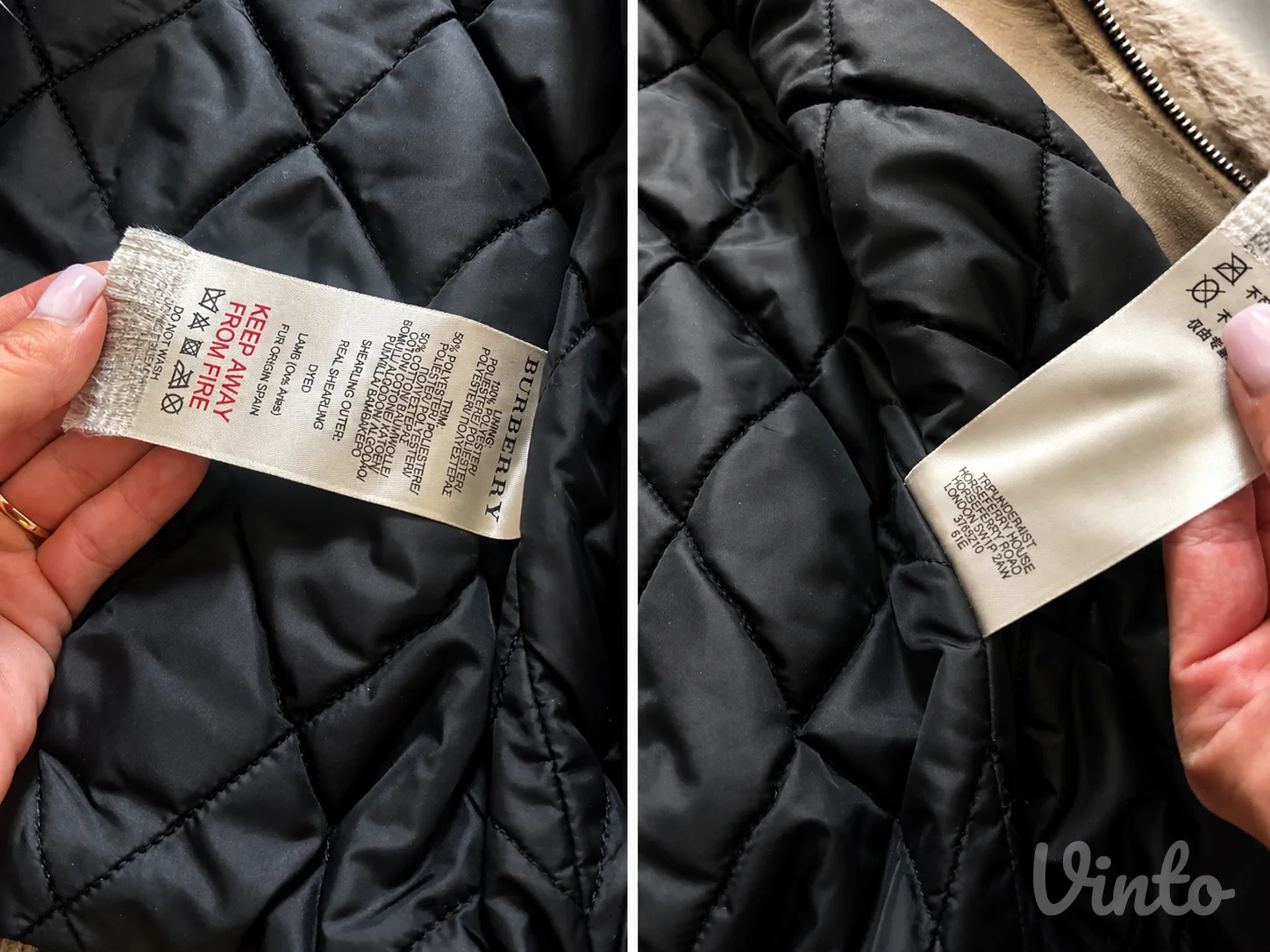 BURBERRY BRIT Shearling Bomber Jacket