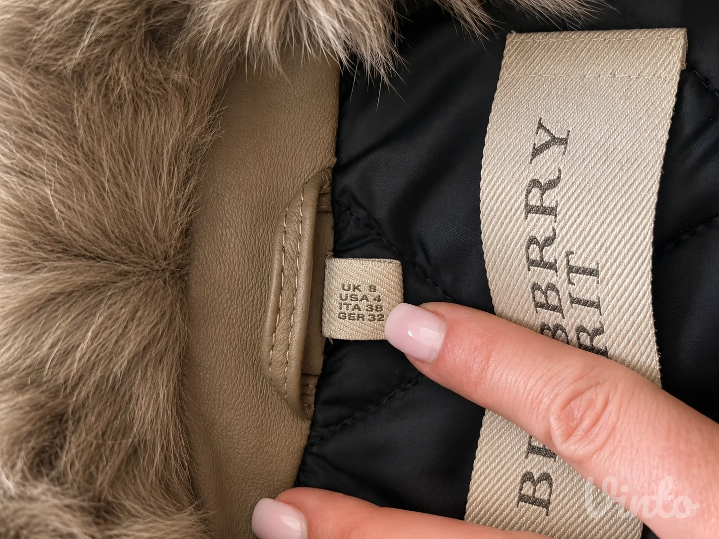 BURBERRY BRIT Shearling Bomber Jacket