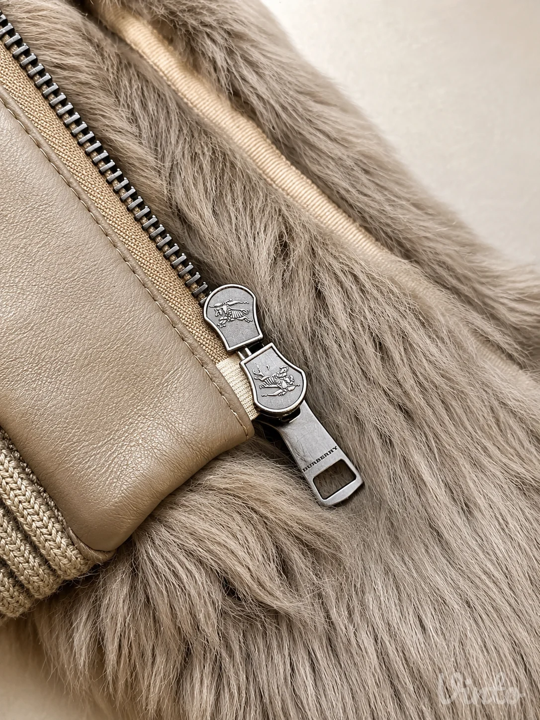 BURBERRY BRIT Shearling Bomber Jacket