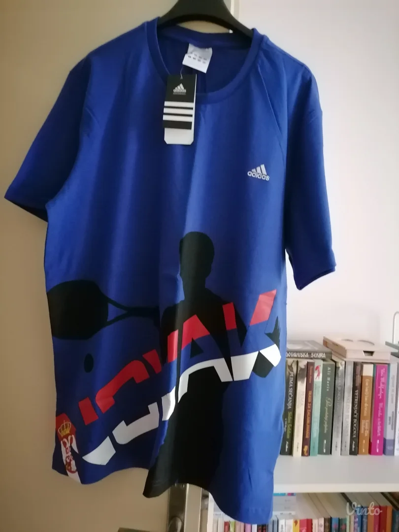 Adidas pamučna majica Novak nova sa etiketom  L