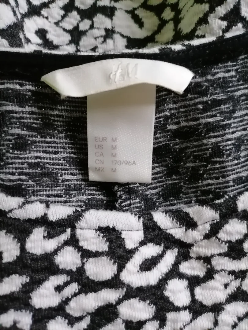 Crno bela haljina H&M M