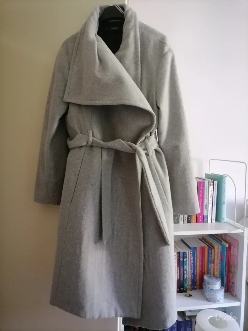 Sivi vuneni kaput Mango   L