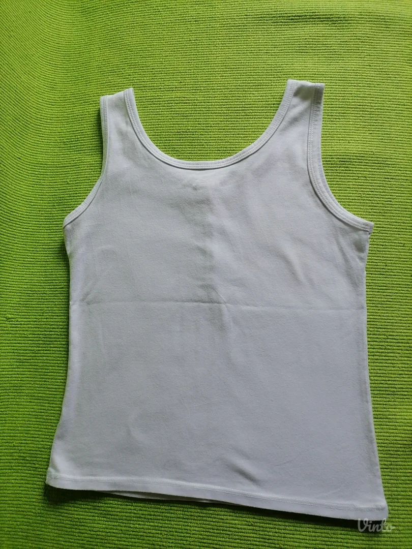Nova bela majica na bretele
