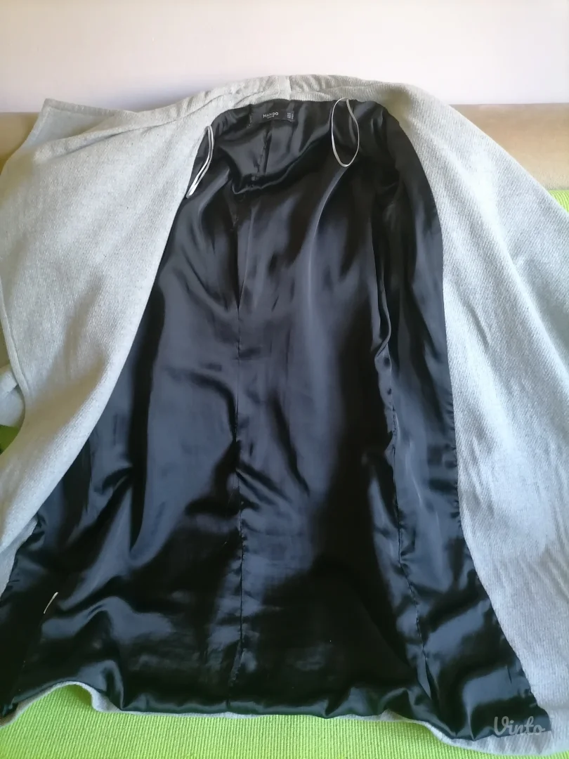 Sivi vuneni kaput Mango   L