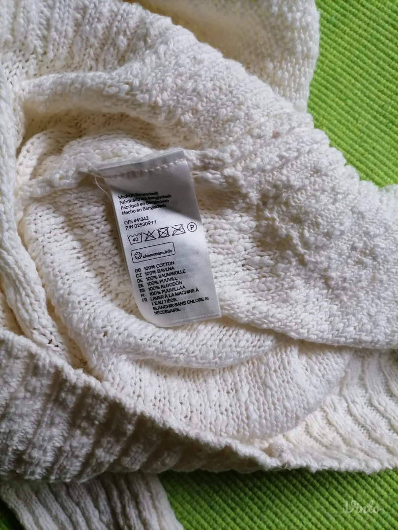 Beli pamučni džemperić H&M   S