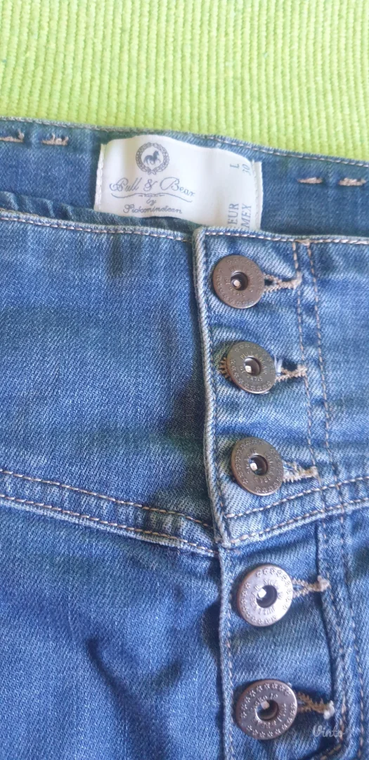 Mini teksas suknjica PULL BEAR L