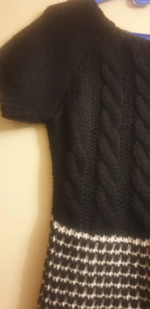 Duži prsluk kao štrikani