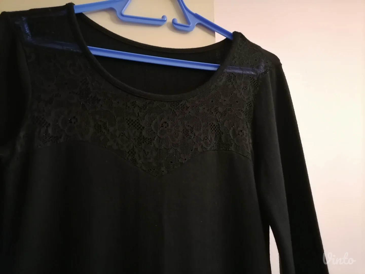 Nova crna haljina trikotaža M