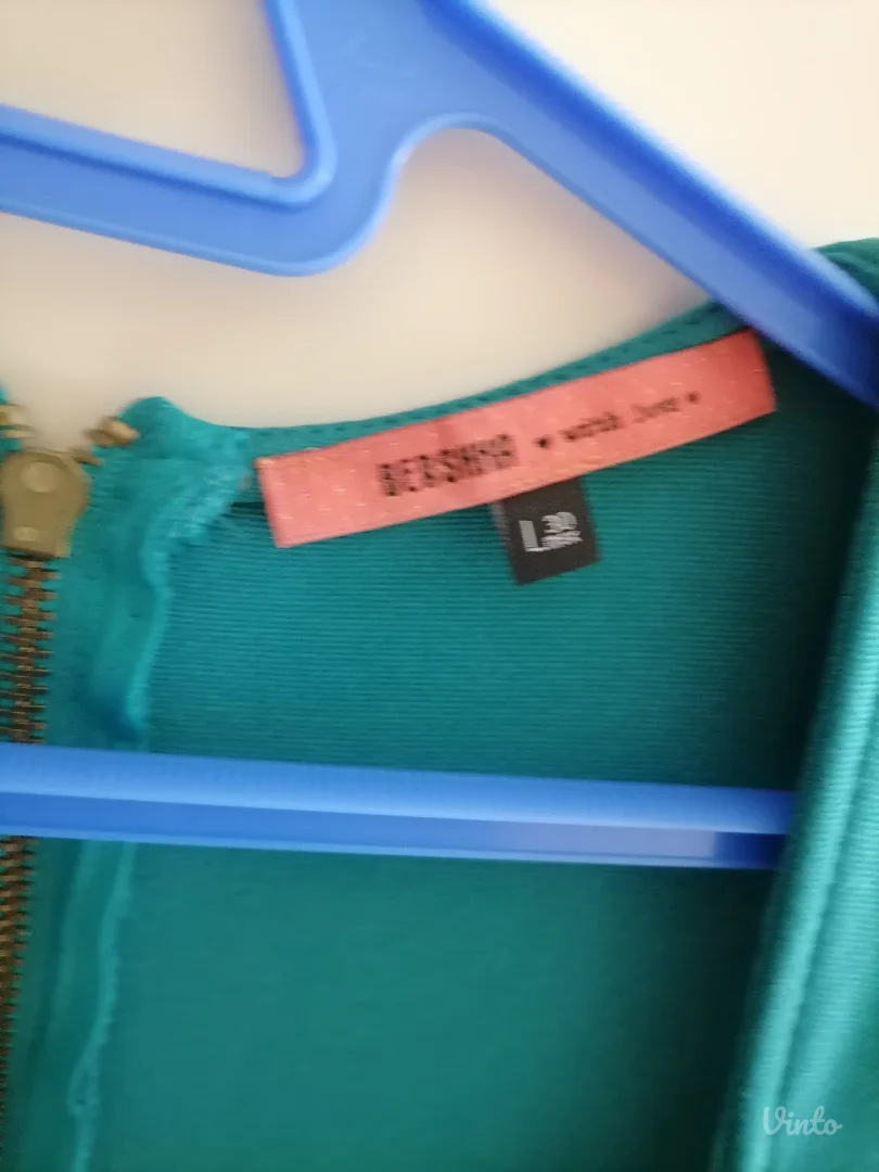 Tirkizna uska mini haljinica Bershka L