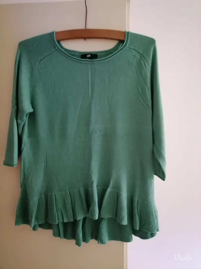 Tanji zeleni džemperić H&M   S