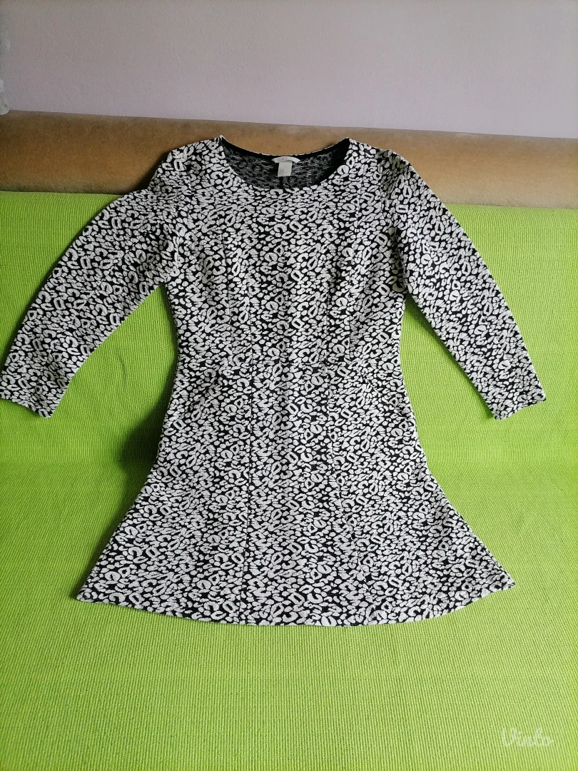 Crno bela haljina H&M M